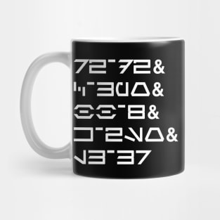 SW Droids Aurebesh Mug